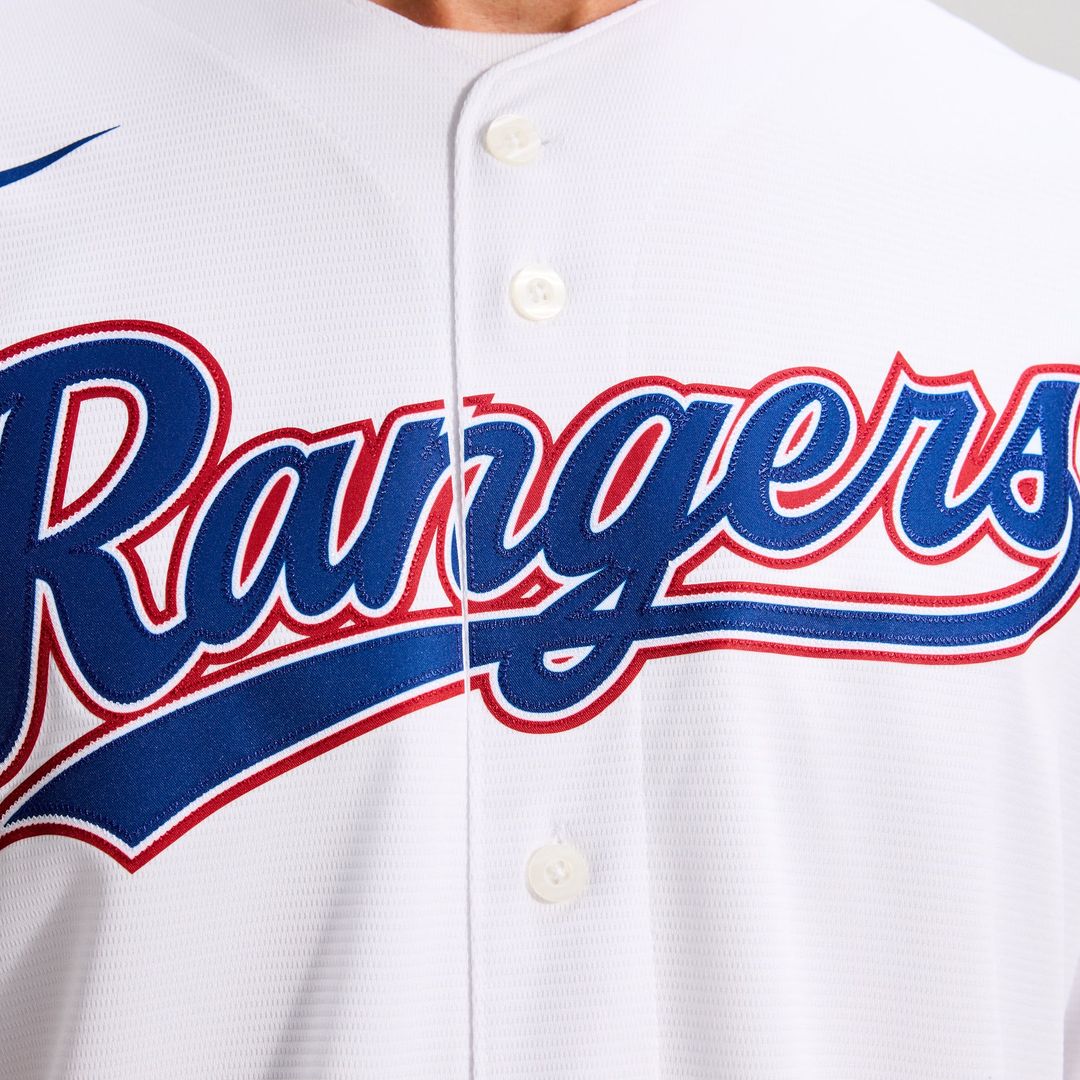 Texas Rangers White Home Replica Team Jersey