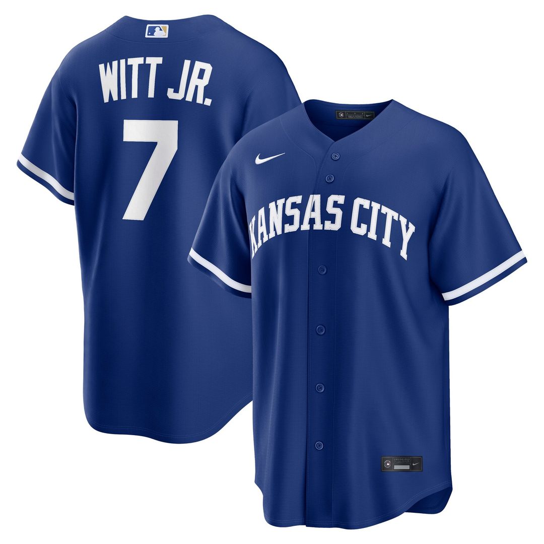 Kansas City Royals Bobby Witt Jr. Royal Alternate Replica Jersey