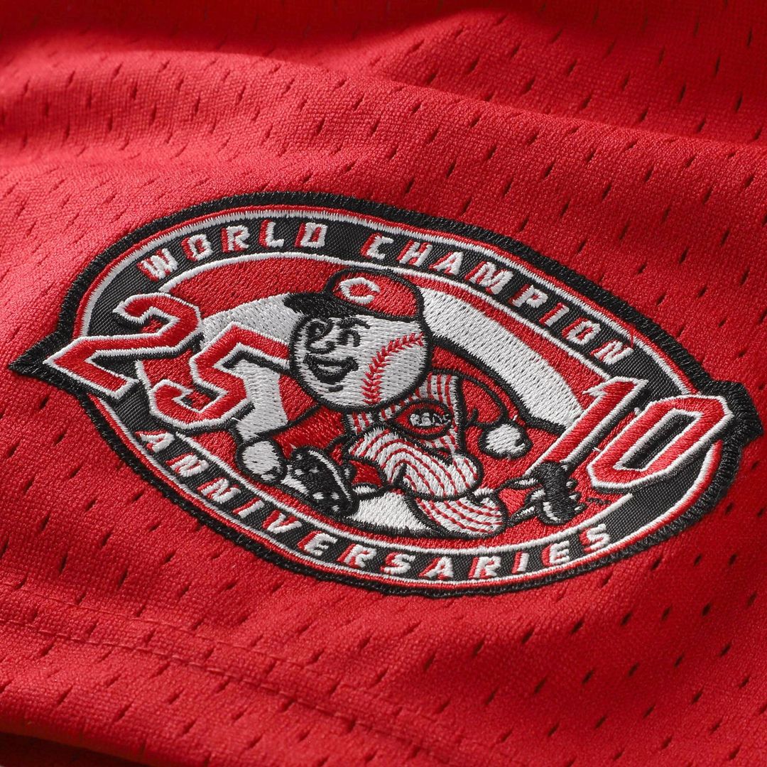 Cincinnati Reds Barry Larkin Red Throwback Cooperstown Mesh Batting Practice Jersey