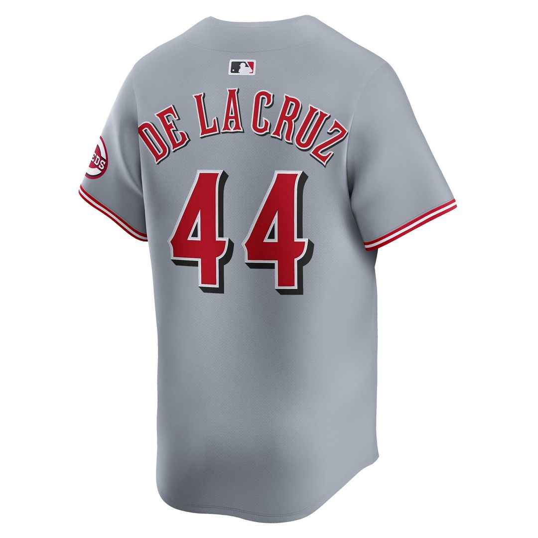 Cincinnati Reds Elly De La Cruz Gray Road Limited Player Jersey
