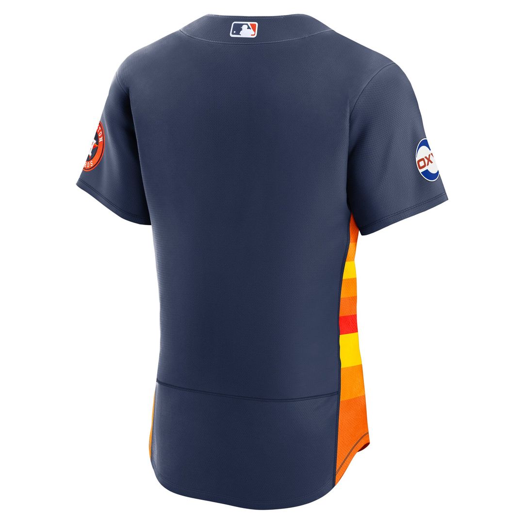 Houston Astros Navy Alternate Sponsor Patch Authentic Jersey
