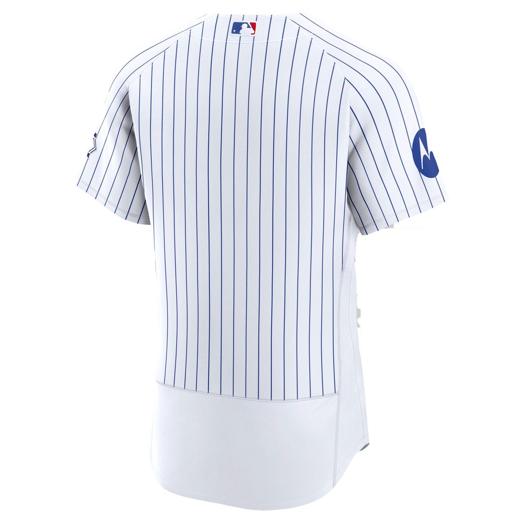 Chicago Cubs White Home Sponsor Patch Authentic Jersey