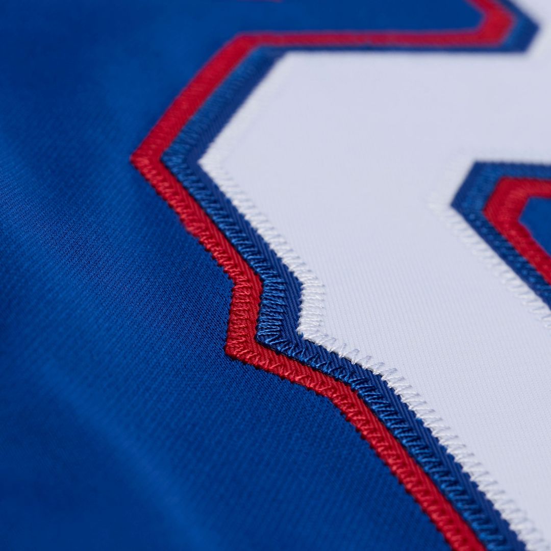 Texas Rangers Adrian Beltre Royal Cooperstown Mesh Batting Practice Button-Up Jersey