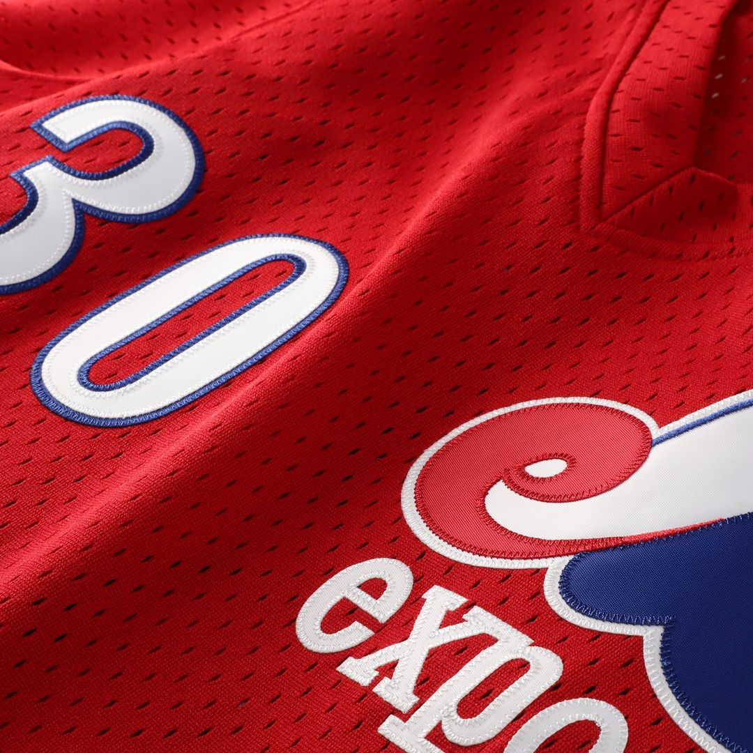 Montreal Expos Tim Raines Scarlet Authentic Batting Practice Jersey