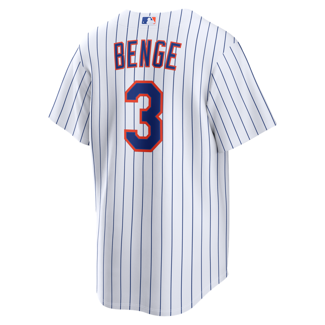 New York Mets Carson Benge White Home Replica Jersey