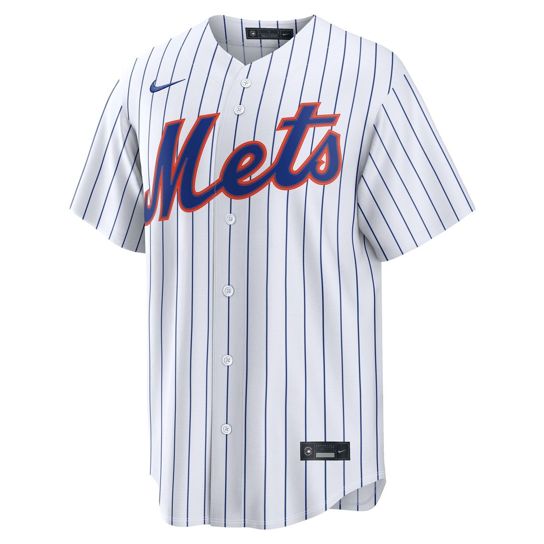 New York Mets Jefry Yan White Home Replica Jersey
