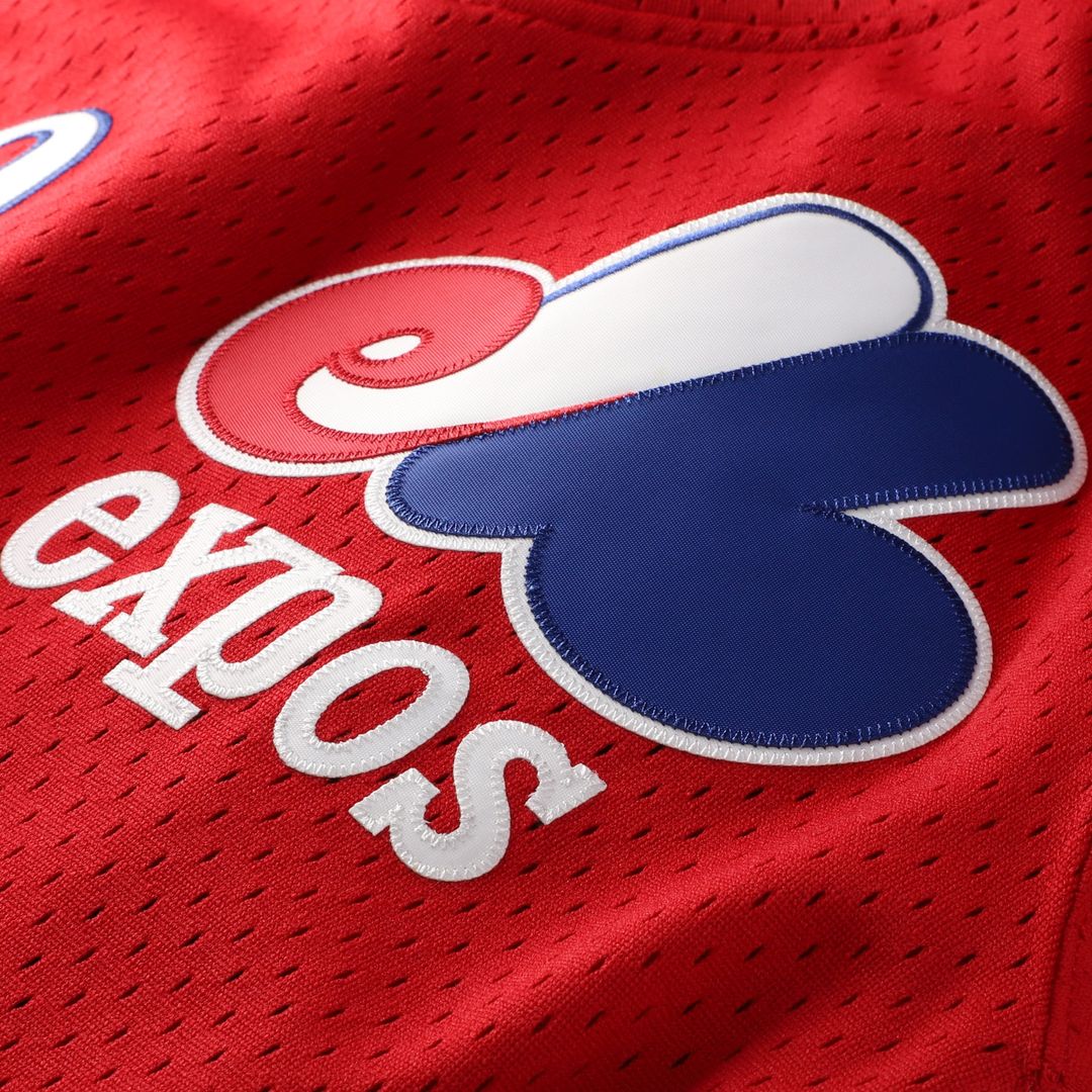 Montreal Expos Tim Raines Scarlet Authentic Batting Practice Jersey