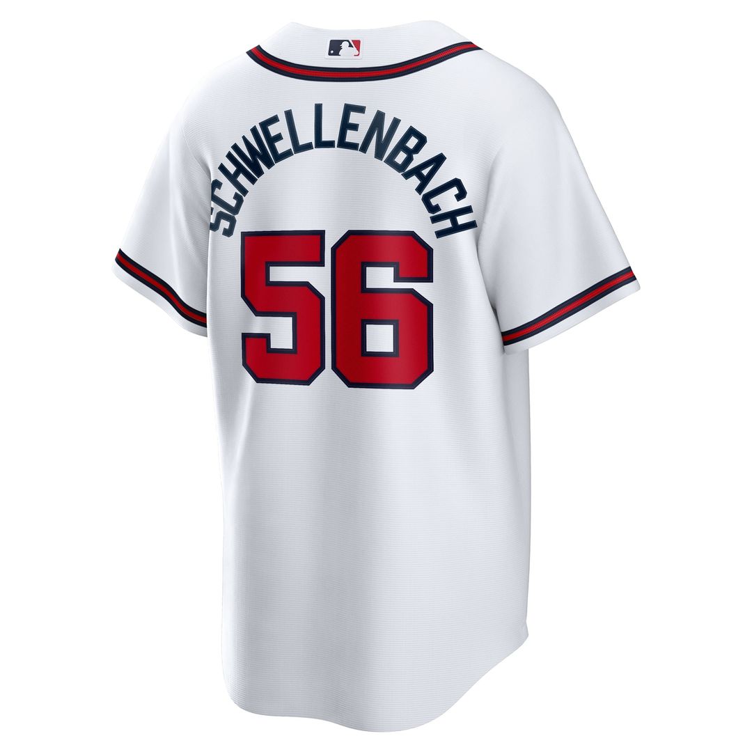 Atlanta Braves Spencer Schwellenbach White Home Replica Jersey